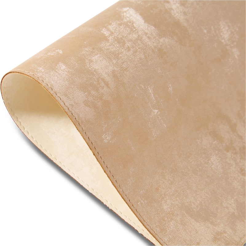 Dainty Home Velvet Premium Vegan Leather Reversible 2 Pattern Rectangular Placemat Set Of 4