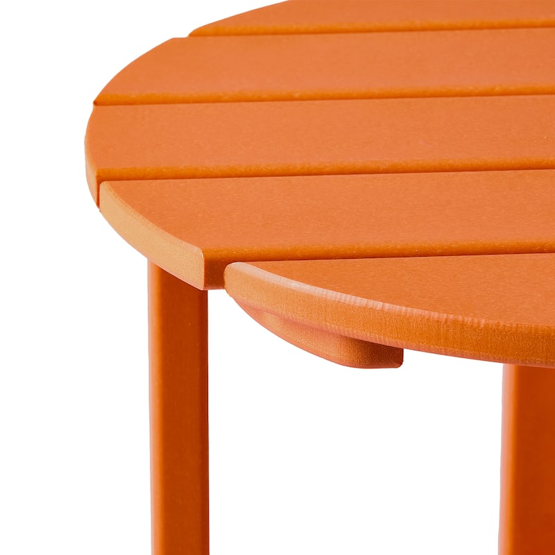 Polytrends Altura Eco-friendly All Weather Round 18" Side Table