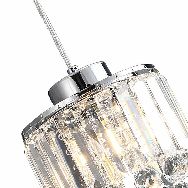 Crystal Chrome Kitchen Island Pendant Light Set of 3 On Sale Bed Bath Beyond 36011310