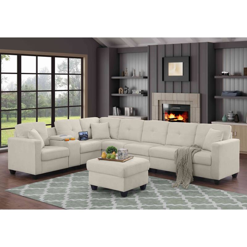 Velvet Modular Sectional Sofa