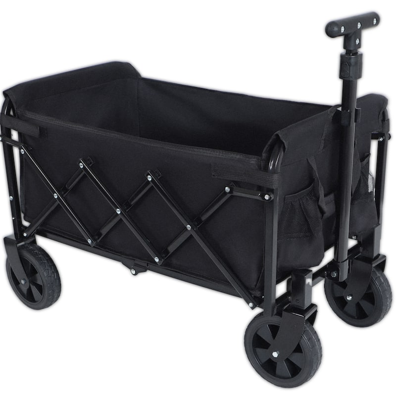 Heavy-Duty Expandable Dual-Layer Utility Wagon Cart