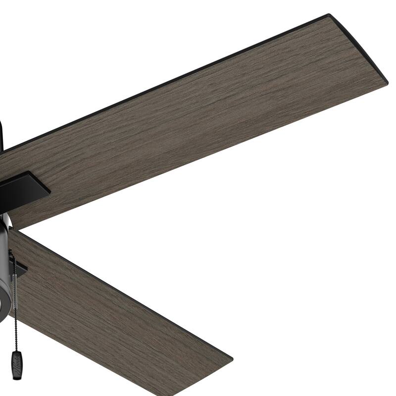 Hunter 52" Beck Ceiling Fan with LED Light Kit and Pull Chain - Transitional, Modern, Industrial, Farmhouse