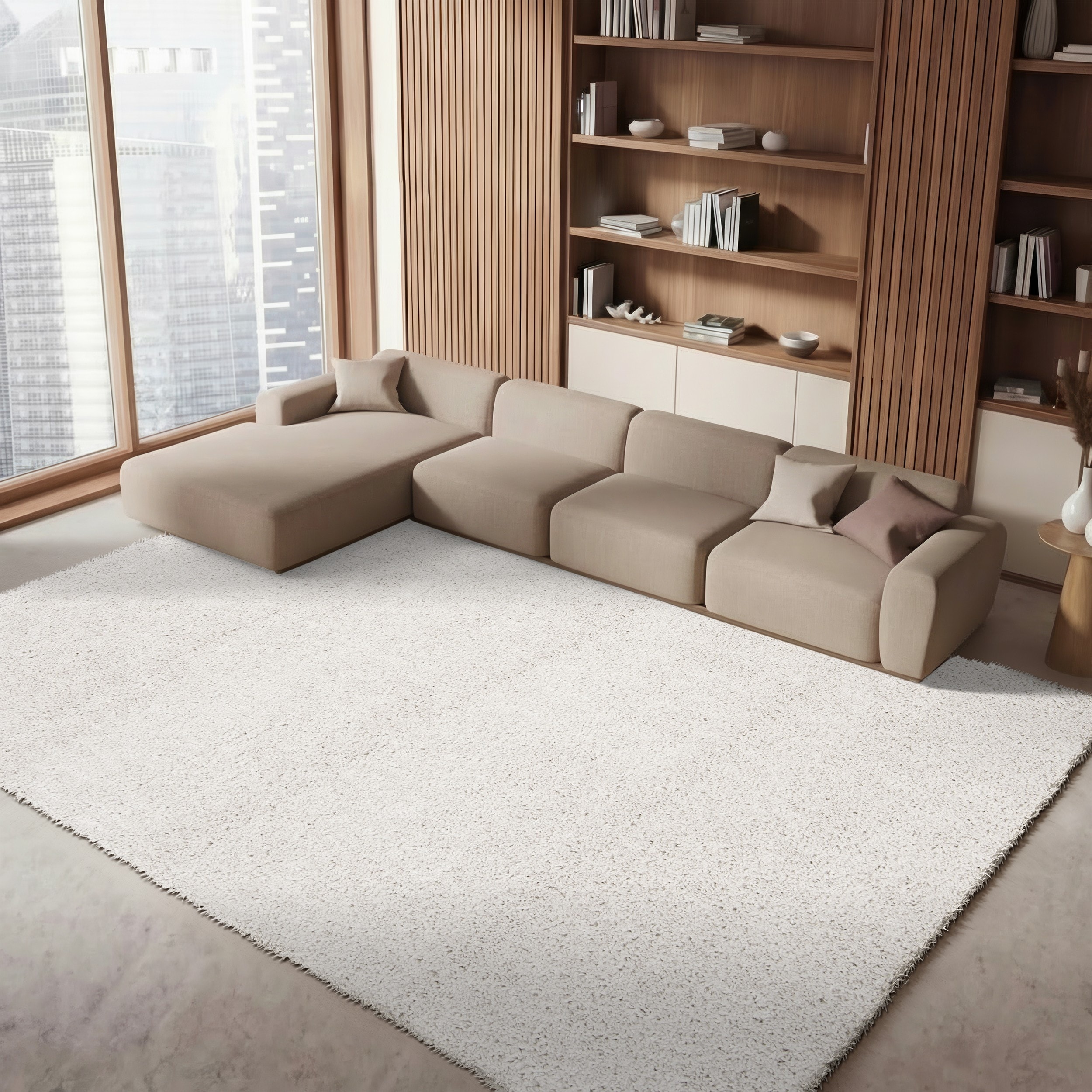 SAFAVIEH August Wilhelma Shag Solid 1.2-inch Thick Area Rug