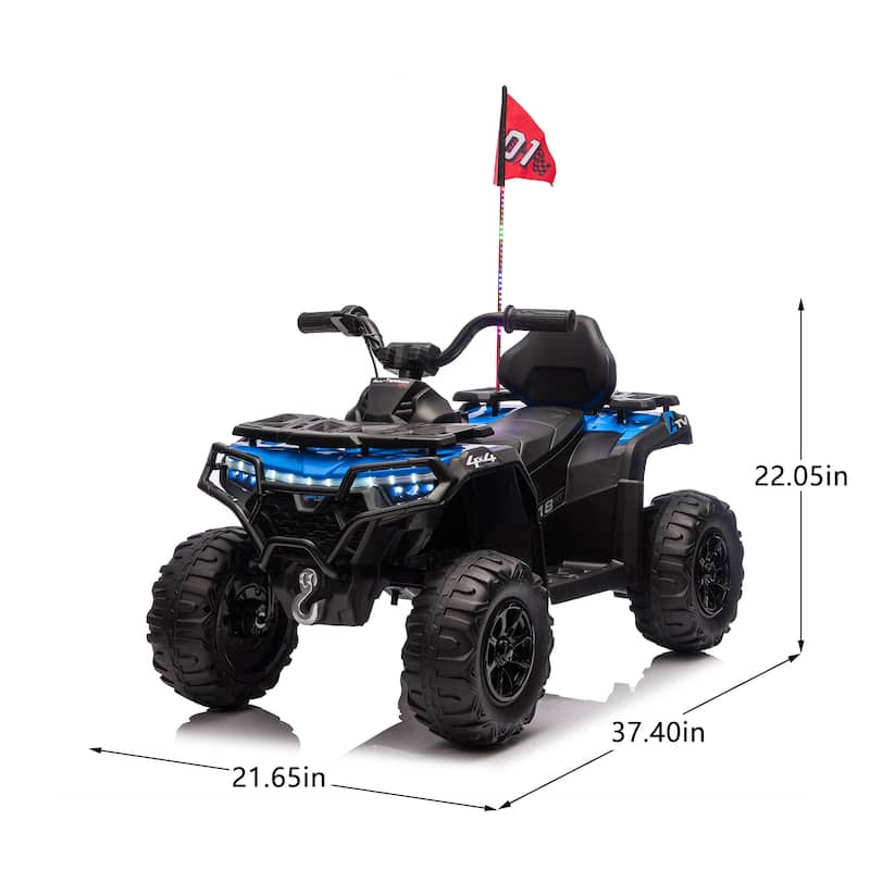 Blue Off-Road Car Ride on Car Battery Powered Electric Car Engineering Car