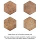 preview thumbnail 5 of 9, Merola Tile Abadia Hex Natural 8.63" x 9.86" Porcelain Floor and Wall Tile