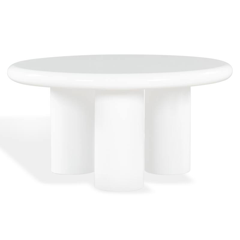 SAFAVIEH Couture Lollita Round Concrete Coffee Table - 35"W x 35"D x 18"H