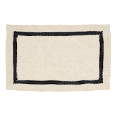 Grosgrain Accent Placemat (Set of 4) - 14"x20"