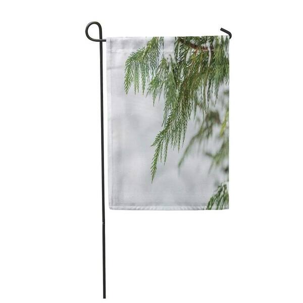 Shop Pine Snow Covered Evergreen Branches Tree Blizzard Christmas December Garden Flag Decorative Flag House Banner 12x18 On Sale Overstock 31365579