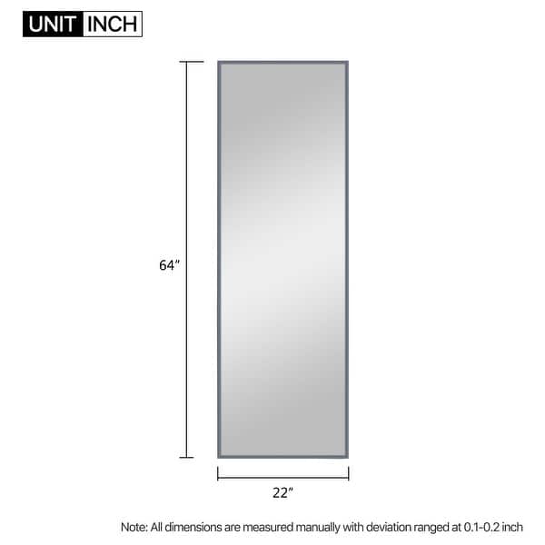 dimension image slide 0 of 20, Carson Carrington Paaskynen Aluminum Alloy Full Length Floor Mirror