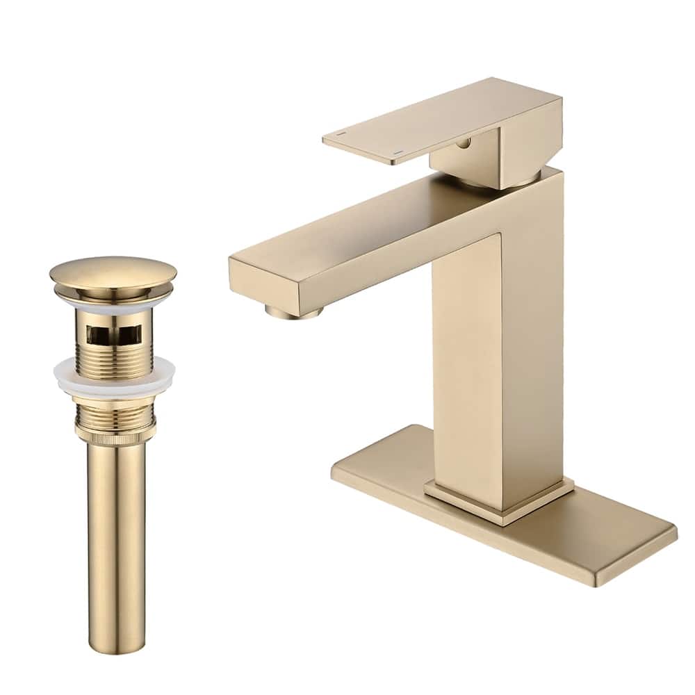 PROOX Single Bathroom Sink Faucet with Drain Assembly