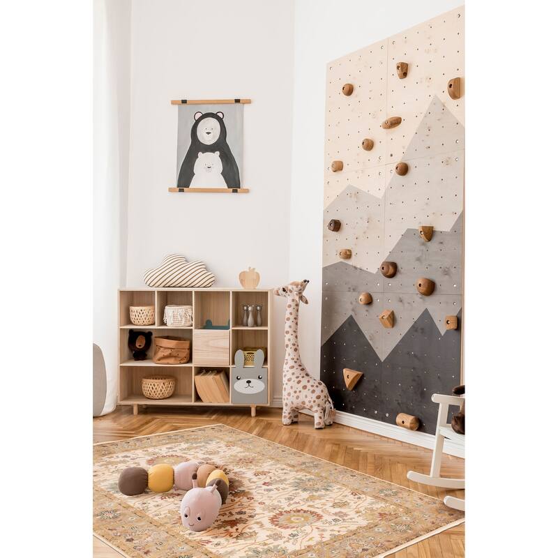 ECARPETGALLERY Hand-knotted Jules Serapi Ivory Wool Rug - 5'11 x 9'1