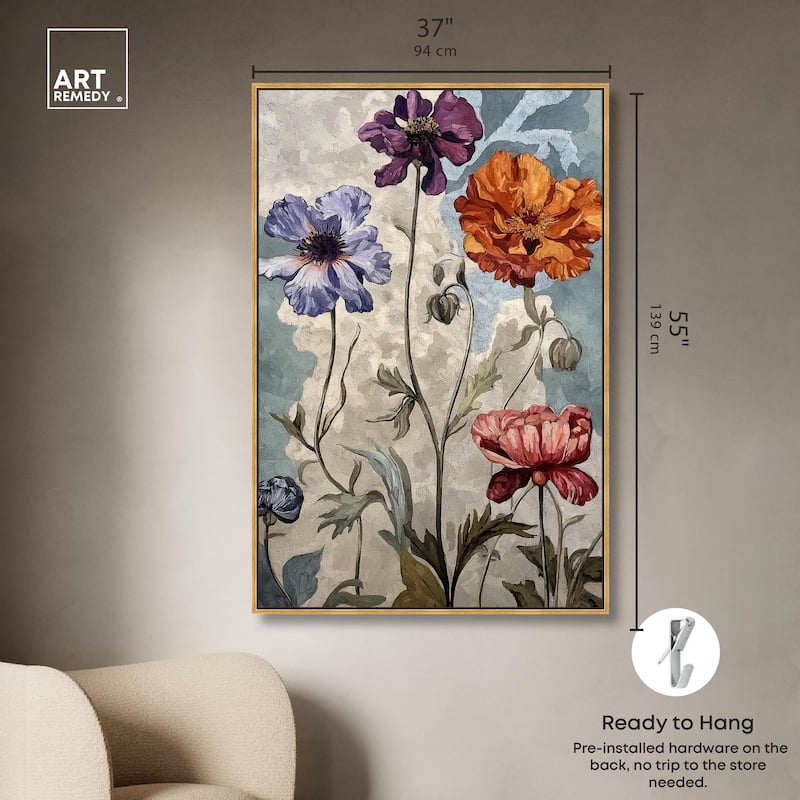 Hued Blossom III Canvas by Art Remedy