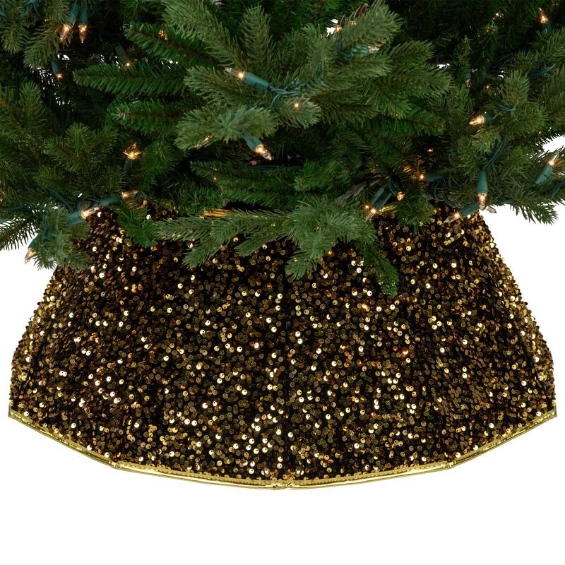 26" Sequins Hexagonal Christmas Tree Collar