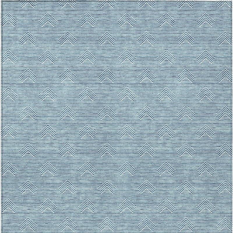 HomeRoots Geometric Transitional Rectangle Outdoor Rug
