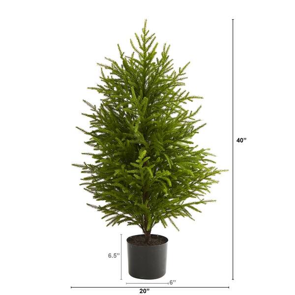 40In Artificial Christmas Tree - Handmade Pine Look Holiday Decor ...