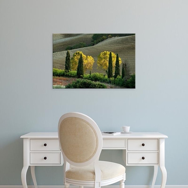 Easy Art Prints Adam Jones's 'Agricultural Field At Sunset' Premium Canvas Art