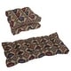 preview thumbnail 9 of 7, Tufted Tapestry Settee Cushions (Set of 3, Multiple Patterns) - 42 x 19 Palomino