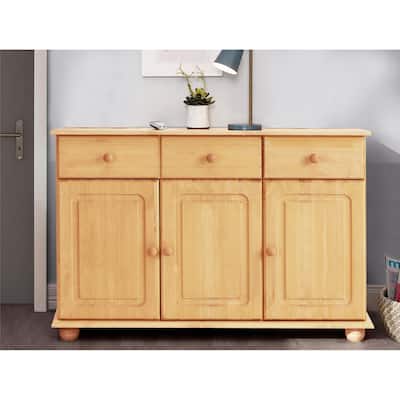 RealRooms Chester Sideboard with 3 Drawers and 2 Cabinets