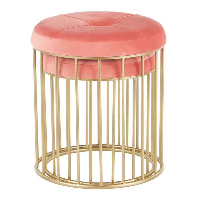 Canary Gold Nesting Ottomans