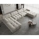 preview thumbnail 2 of 16, U-Shaped Modern 6-seater Velvet Upholstered Modular Sectional Sofa