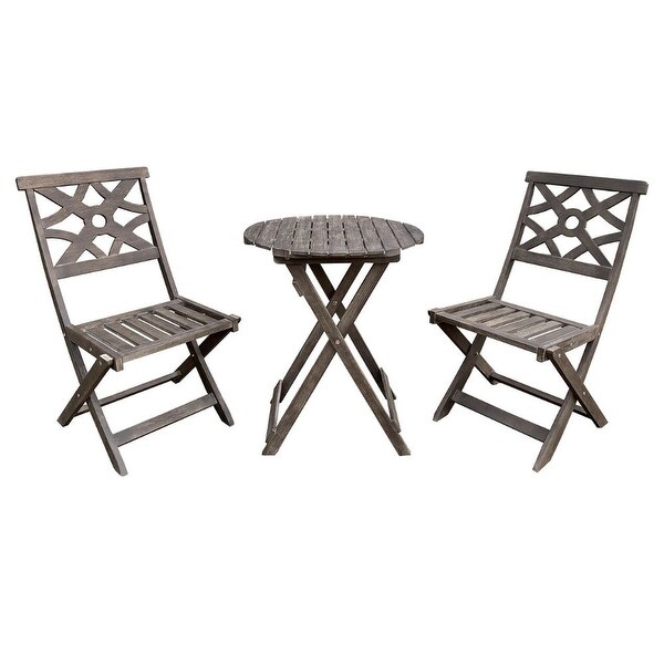 Shop Courtyard Casual Crestview 3 Piece Bistro Set with 2 Folding