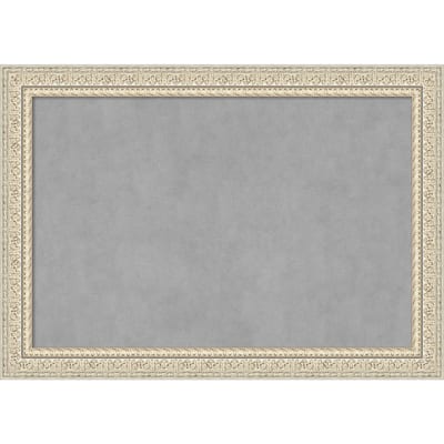 Amanti Art Fair Baroque Cream Framed Magnetic Board