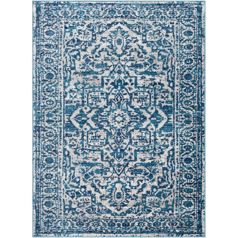 Livabliss Vintage Monte Carlo Medallion Area Rug