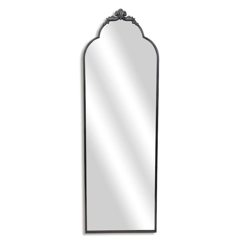 Everlaine Modern Victorian Floor Mirror - N/A