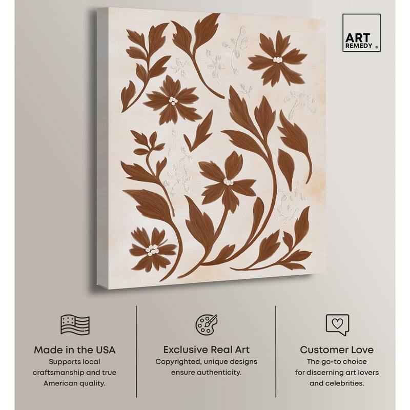 Sepia Sepal II Canvas by Art Remedy, Gallery Wrapped