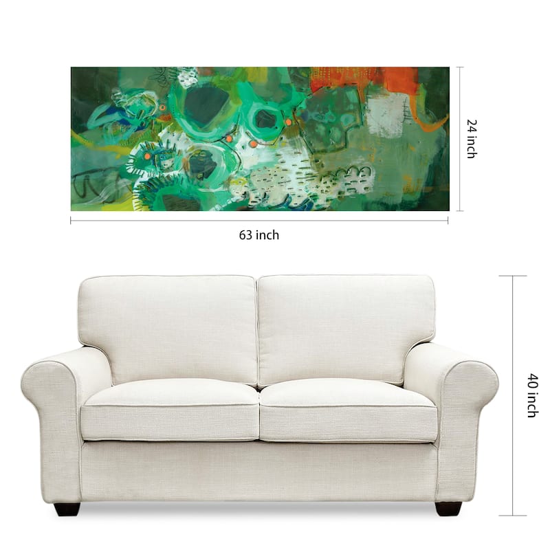 Empire Art"Lolly I" Frameless Tempered Art Glass Wall Art