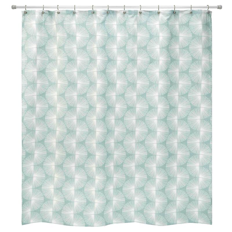 Nicole Miller Kendall Oasis Shower Curtain & Hook Set