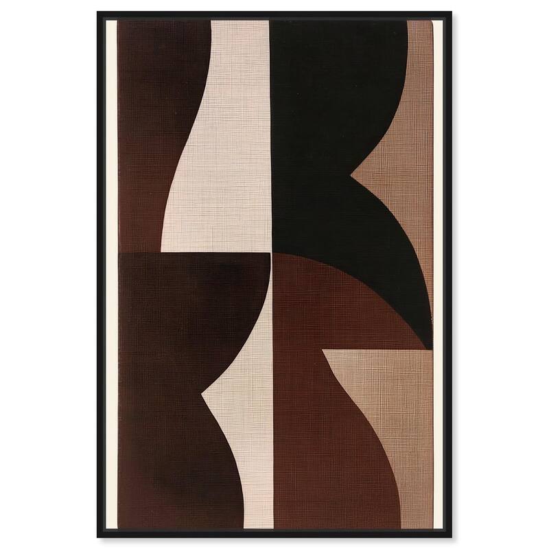 Quartet in Brown II Canvas by Art Remedy - Black - 36" x 54"