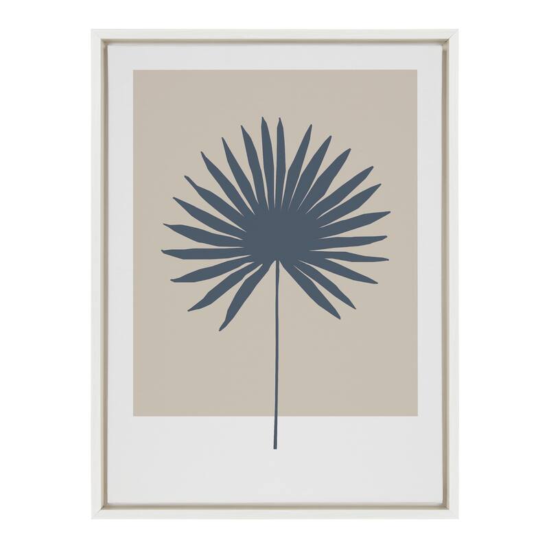 Kate and Laurel Tan and Blue Colorblock Canvas by Creative Bunch Studio