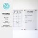 preview thumbnail 19 of 23, Martha Stewart Premium Acrylic Monthly Wall Calendar and Notes Board