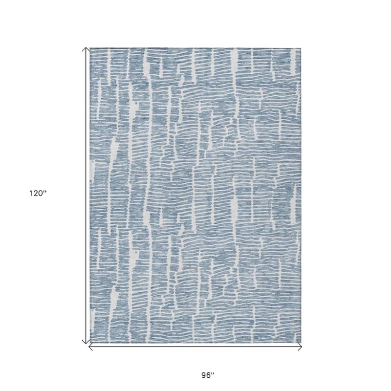 HomeRoots Abstract Transitional Rectangle Outdoor Rug
