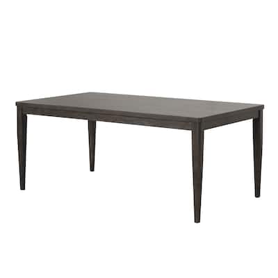 Furniture of America Lennox Modern 72-inch Dark Walnut Solid Wood Dining Table