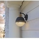preview thumbnail 5 of 9, Maxim Portside Single Light 14" Prismatic Glass Outdoor Wall Sconce