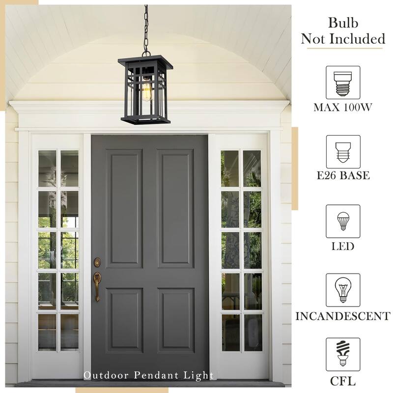 14.7"Ceiling Pendant Light, Outdoor Light