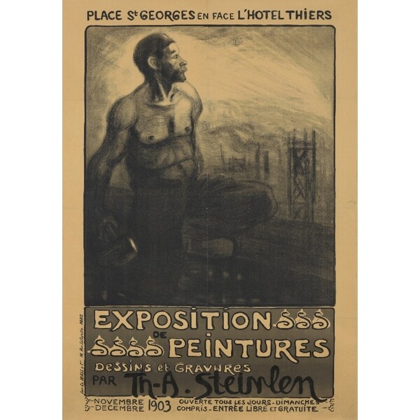 Shop Exposition De Peintures Th A Steinlen Vintage Poster Artist Steinlen France C 1903 Art Print Multiple Sizes Available Free Shipping On Orders Over 45 Overstock 27942679