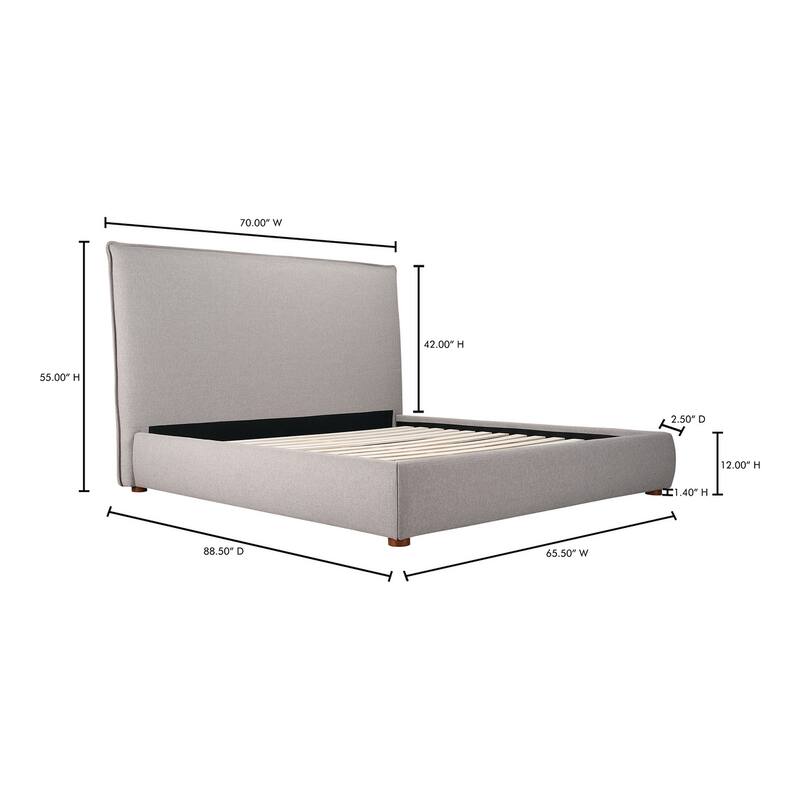 Aurelle Home Modern Upholstered Platform Bed