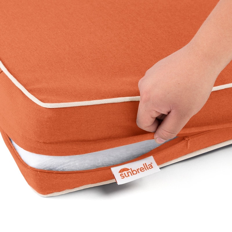 Sunbrella Contrast Corded Deep Seat Cushion by Austin Horn Classics
