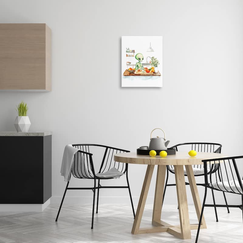 Stupell Alien Cooking in Kitchen Canvas Wall Art Design By Lil' Rue