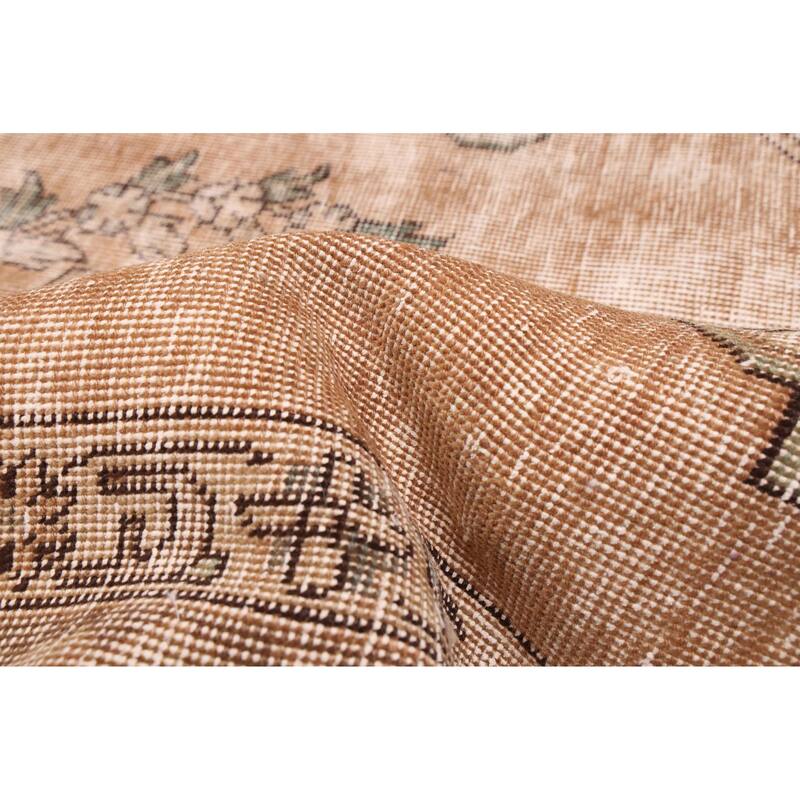 ECARPETGALLERY Hand-knotted Antalya Vintage Brown Wool Rug - 8'8 x 12'0