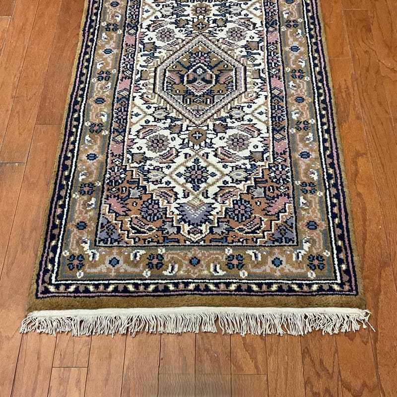 HERAT ORIENTAL Handmade Medallion Bidjar Wool Runner Rug - 2'9 x 12'