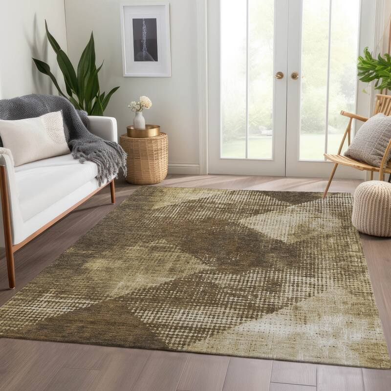 Premium Washable Super Soft Vintage Geo Mayfield Rug