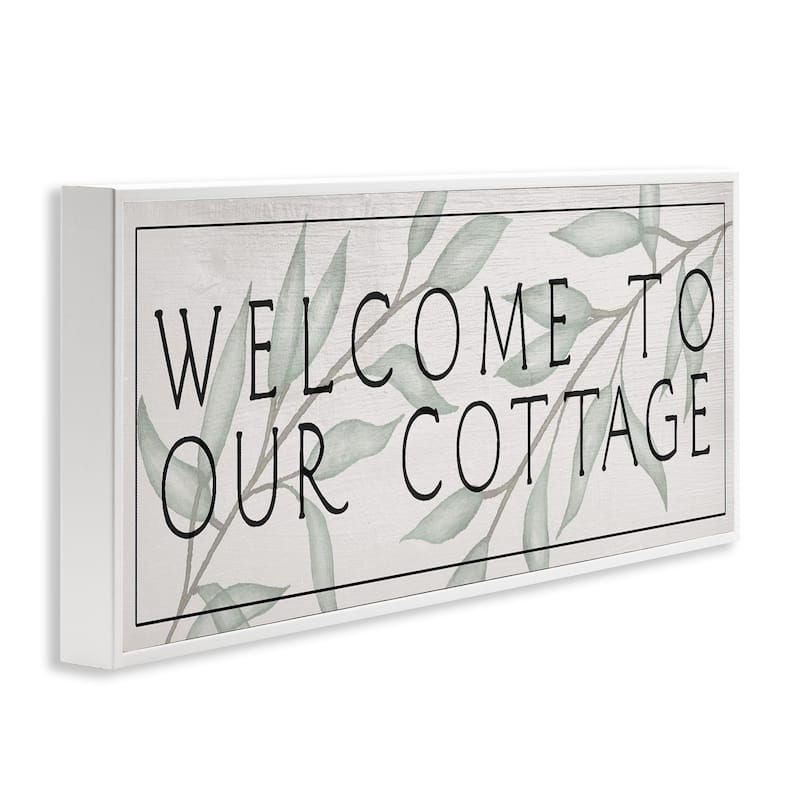 Stupell Rustic Cottage Welcome Framed Giclee Art Design By Lil' Rue