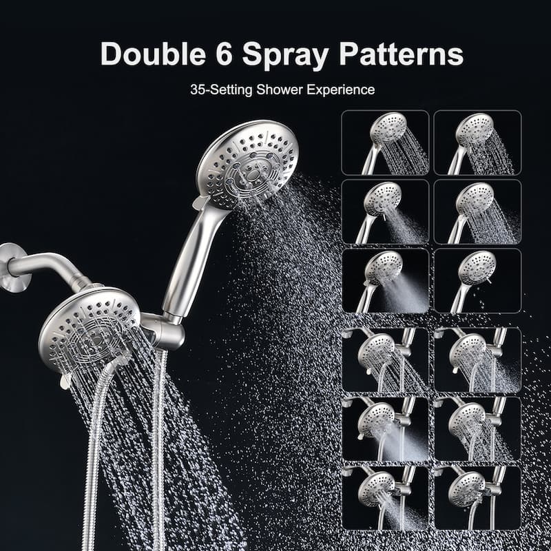 YASINU Shower System with Handheld Showerhead & Rain Shower Combo Set