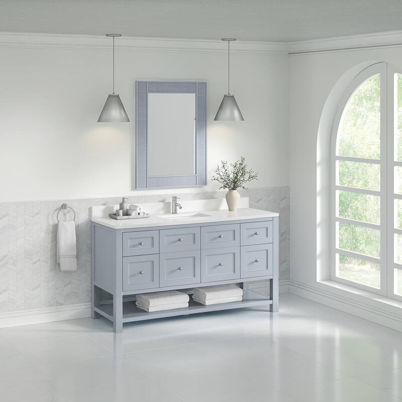 Breckenridge 60" Single Vanity, Serenity Blue