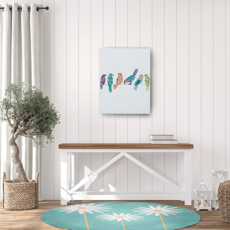 Floral Print Spring Chenille Rug