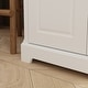 preview thumbnail 6 of 31, Combo Dresser Chest Storage Cabinet Buffet Sideboard White/Black/Grey 59" Buffet Cabinet Sideboard, Multi-Use Console Table
